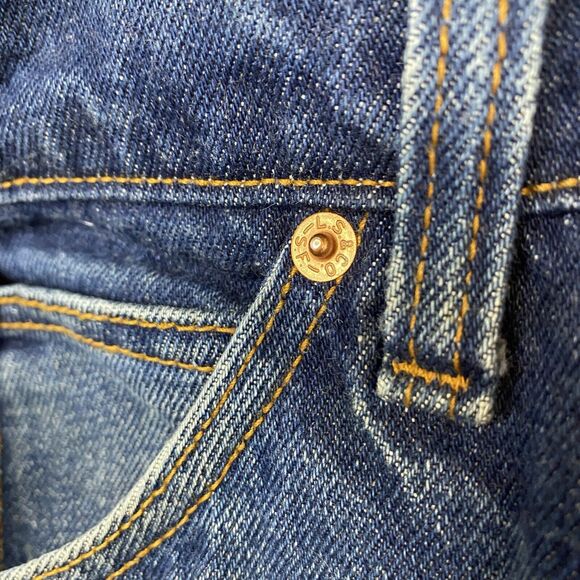 Levis Jeans Men's 44x30 Blue 80s‎ VTG Orange Tab 20505-0216 Made in USA Vintage - Picture 12 of 16
